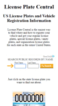 Mobile Screenshot of licenseplatecentral.com